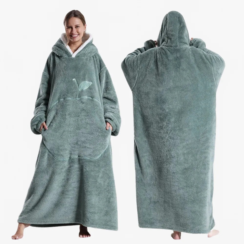 Poncho élégant plaid long pour toutes saisons-Poncho Passion