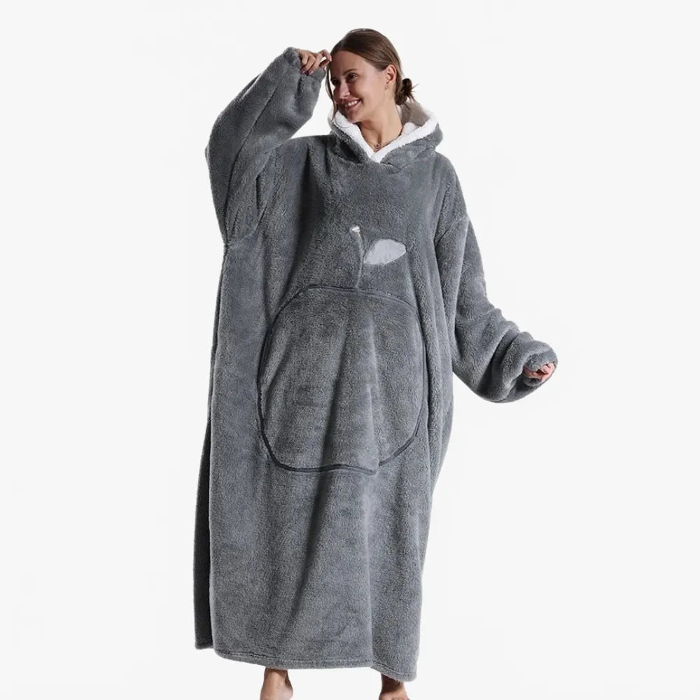 Poncho élégant plaid long pour toutes saisons-Poncho Passion