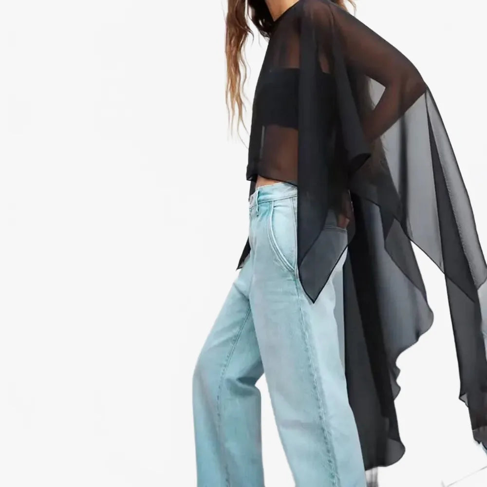 Poncho élégant pour détente à la maison-Poncho Passion