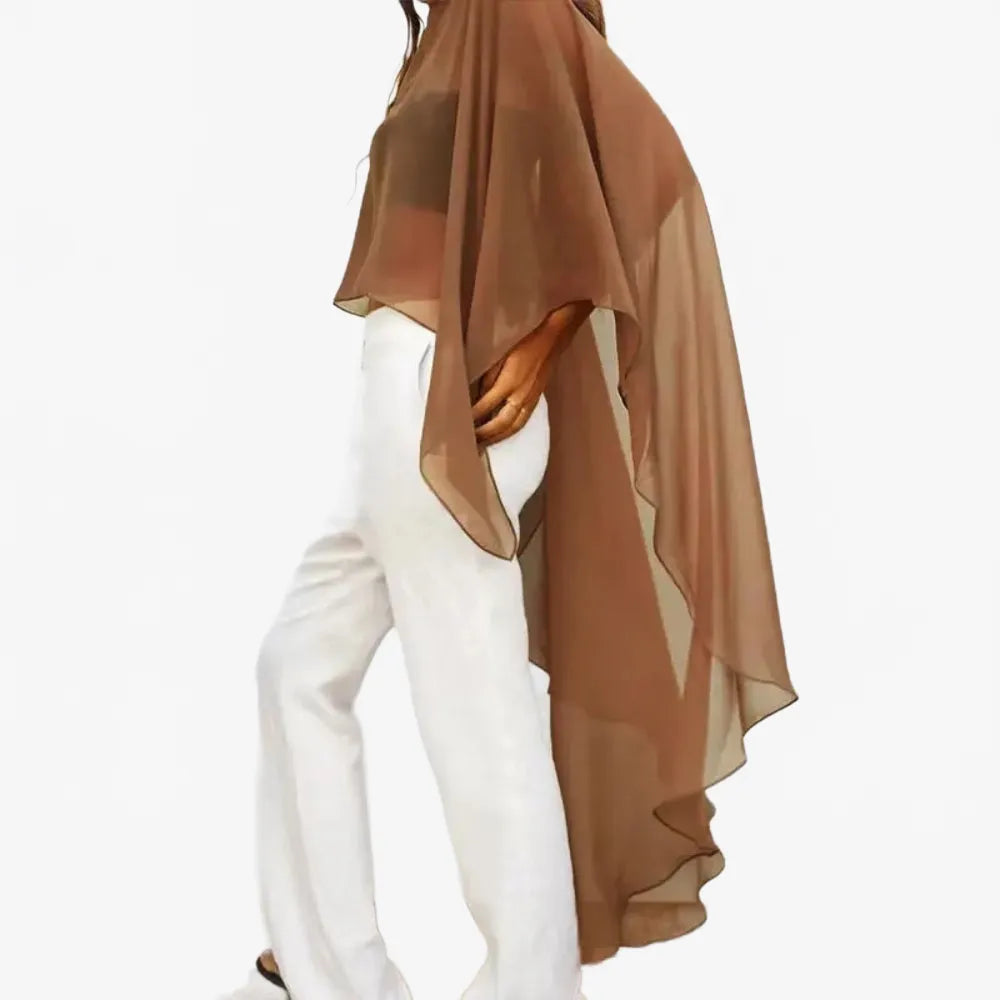 Poncho élégant pour détente à la maison-Poncho Passion