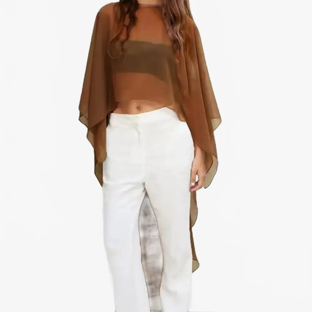 Poncho élégant pour détente à la maison-Poncho Passion