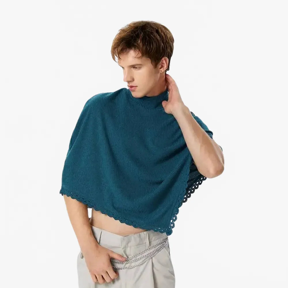 Poncho élégant pour homme idéal mi-saison-Poncho Passion