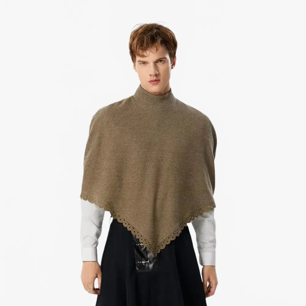 Poncho élégant pour homme idéal mi-saison-Poncho Passion