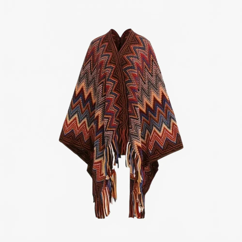 Poncho élégant style péruvien pour femme-Poncho Passion