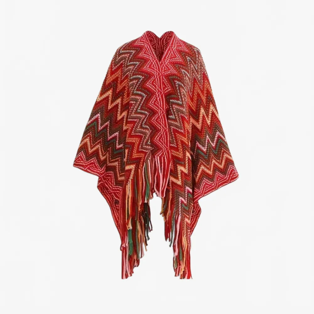 Poncho élégant style péruvien pour femme-Poncho Passion