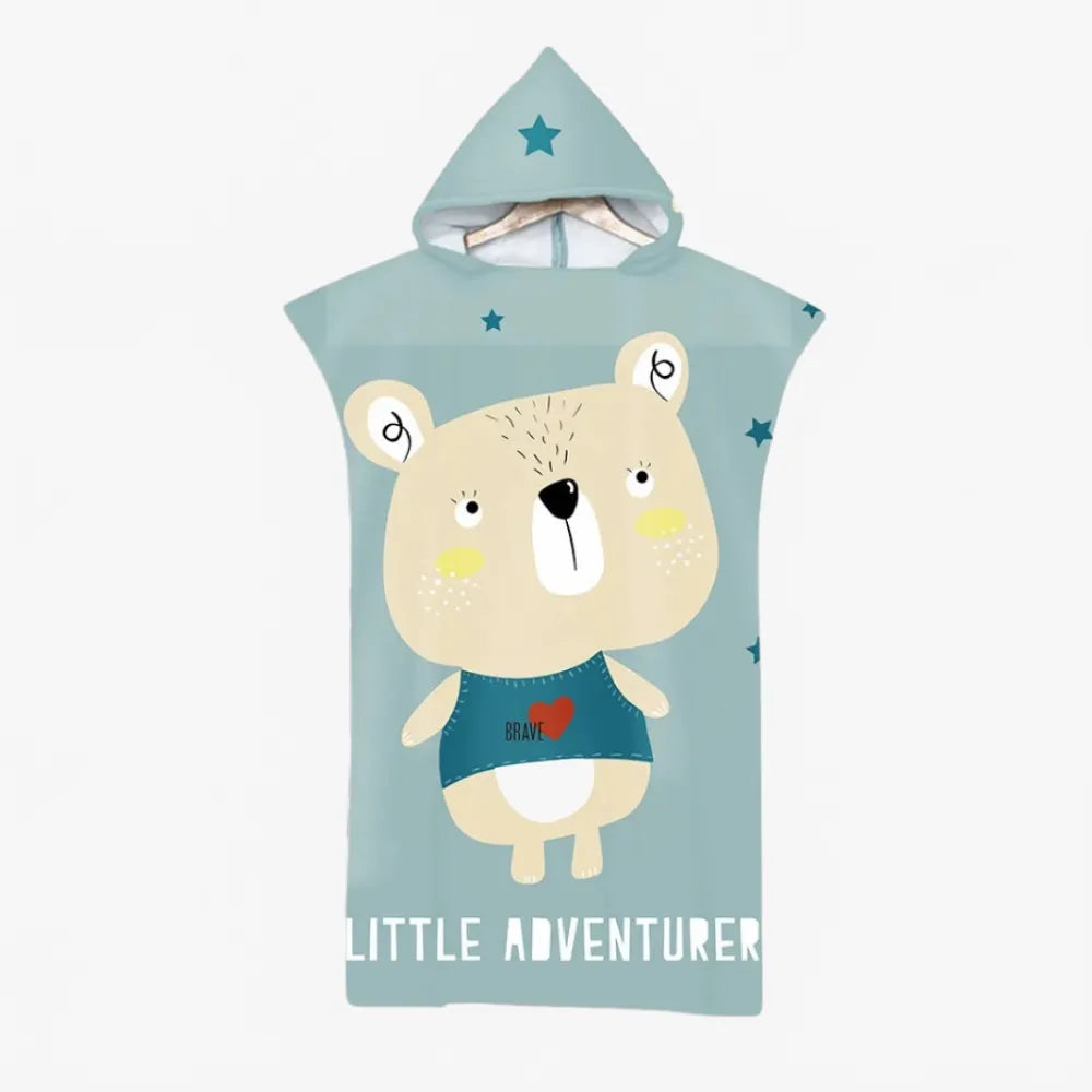 Poncho enfant aventure en plein air pour baignade-Poncho Passion