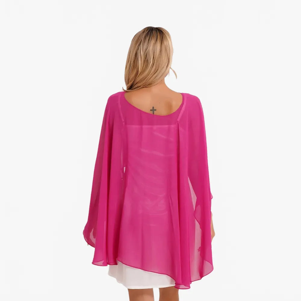 Poncho estival léger pour femme style décontracté-Poncho Passion