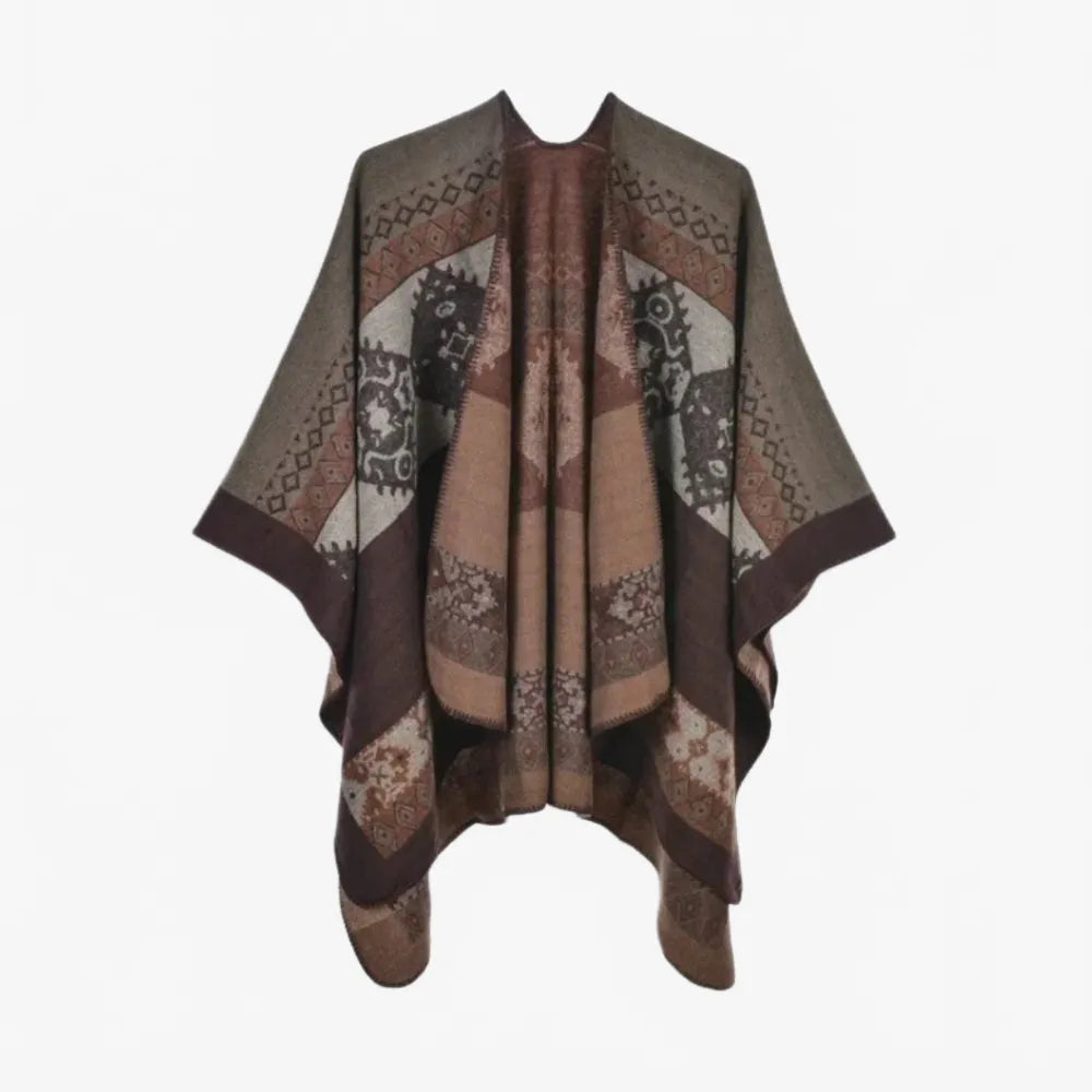 Poncho ethnique tendance pour femme moderne-Poncho Passion