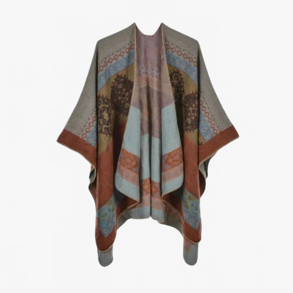 Poncho ethnique tendance pour femme moderne-Poncho Passion