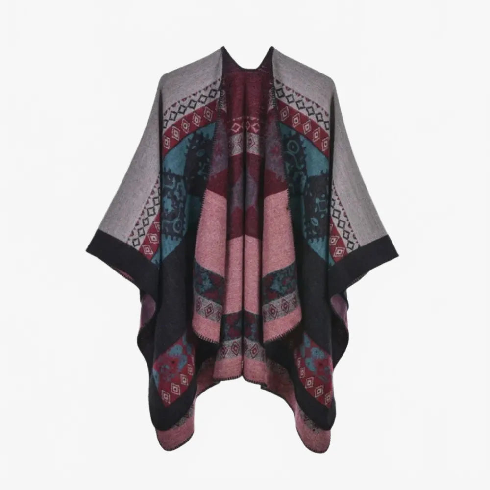 Poncho ethnique tendance pour femme moderne-Poncho Passion