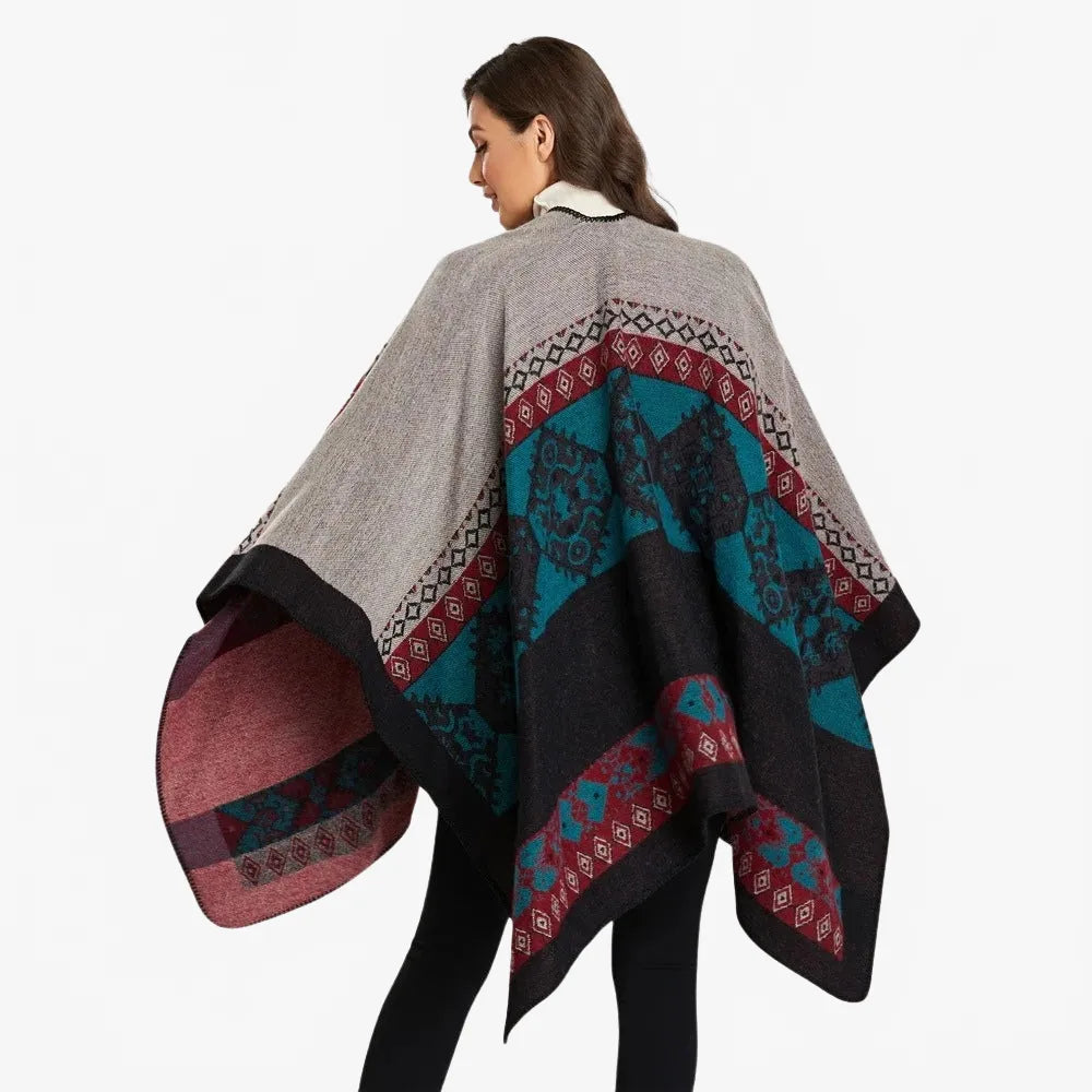 Poncho ethnique tendance pour femme moderne-Poncho Passion