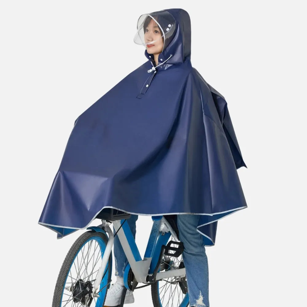 Poncho imperméable cycliste avec bandes réfléchissantes-Poncho Passion