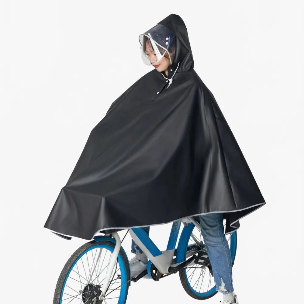 Poncho imperméable cycliste avec bandes réfléchissantes-Poncho Passion