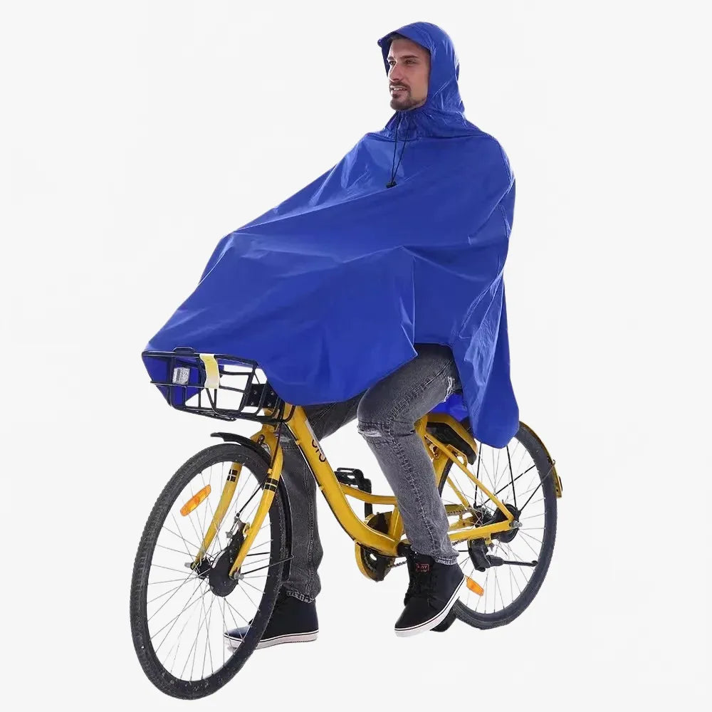 Poncho imperméable homme bleu pour cycliste-Poncho Passion
