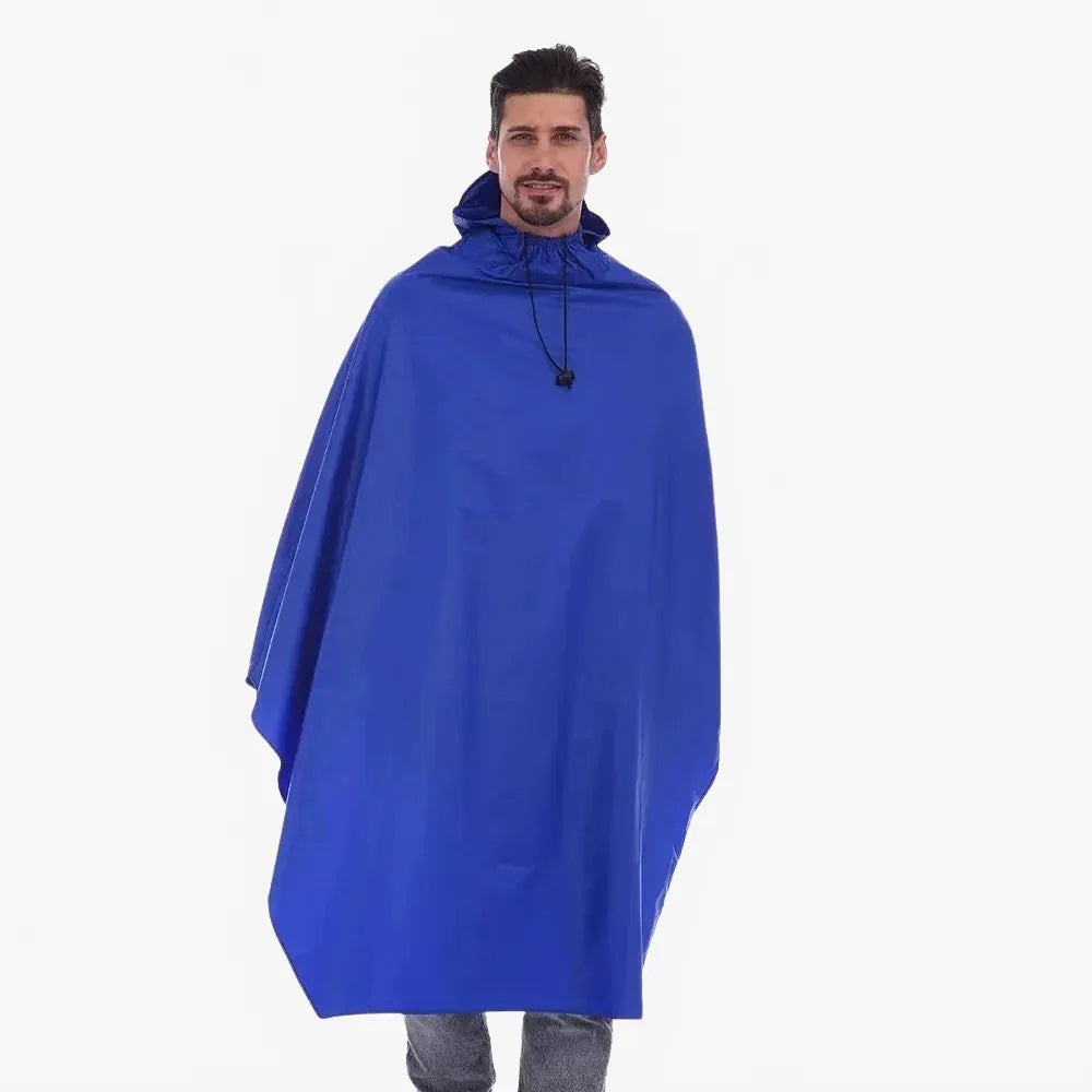 Poncho imperméable homme bleu pour cycliste-Poncho Passion