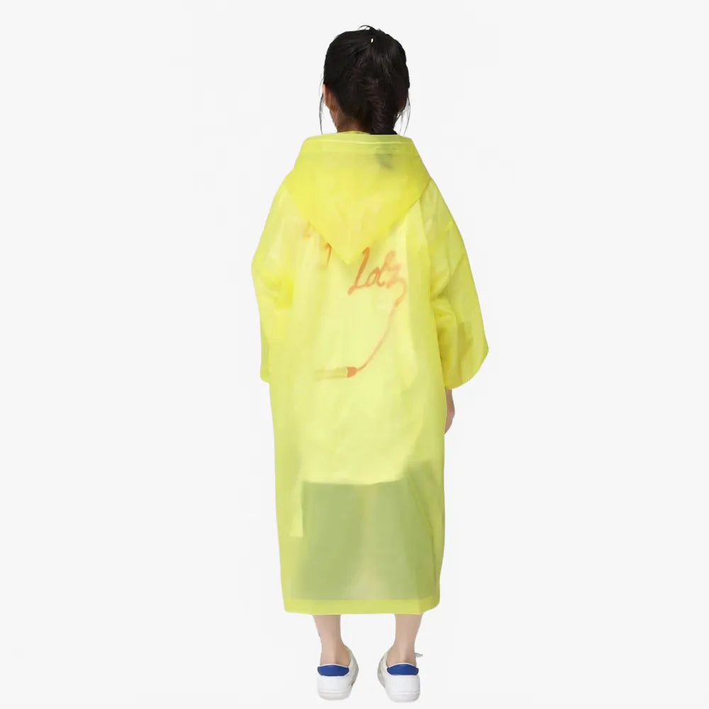 Poncho imperméable jaune pour enfant aventures extérieures-Poncho Passion