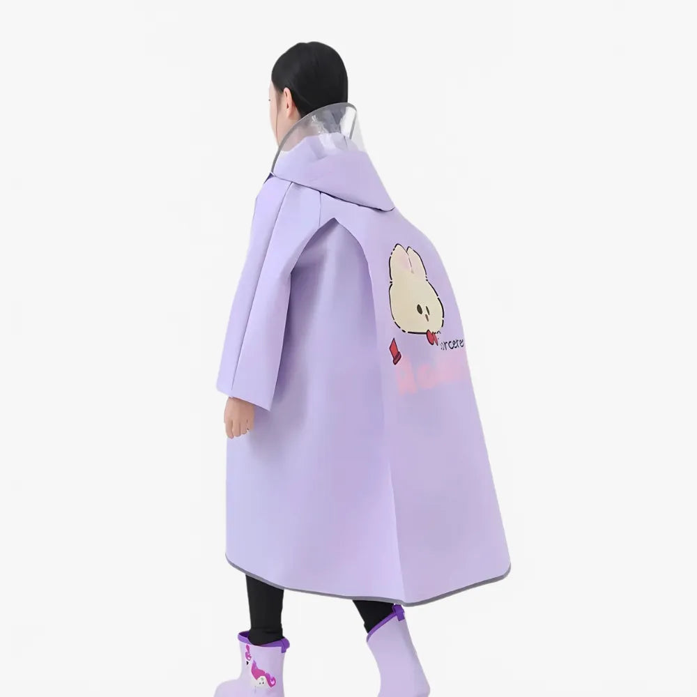 Poncho imperméable lapin pour enfant extérieur coloré-Poncho Passion