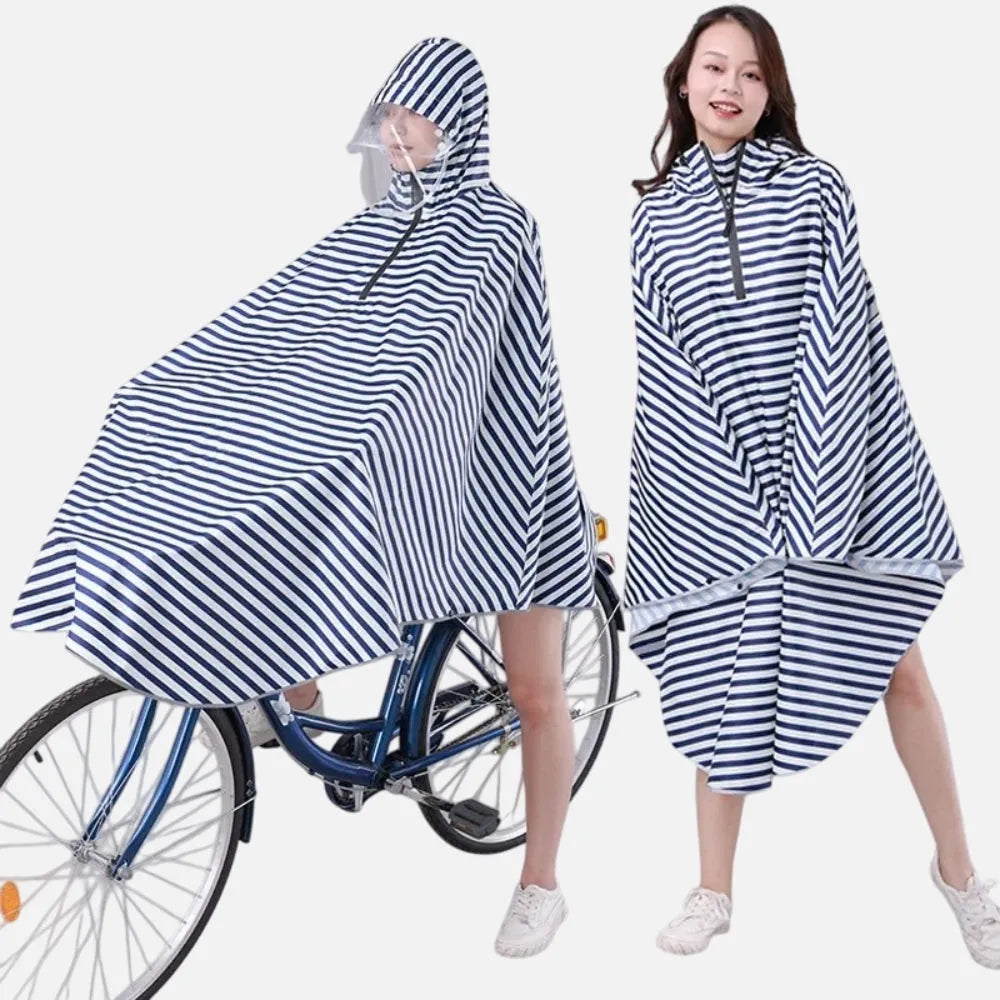 Poncho imperméable marin pour cycliste-Poncho Passion