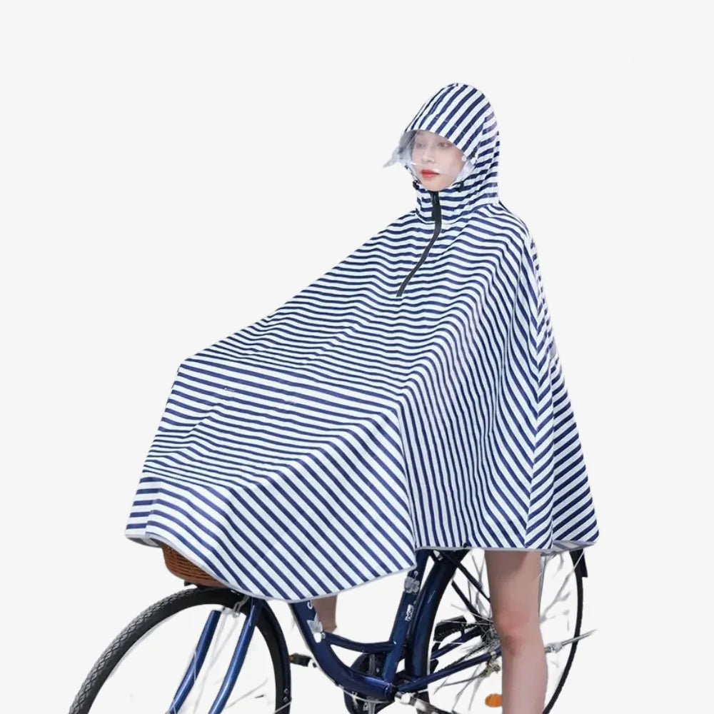 Poncho imperméable marin pour cycliste-Poncho Passion