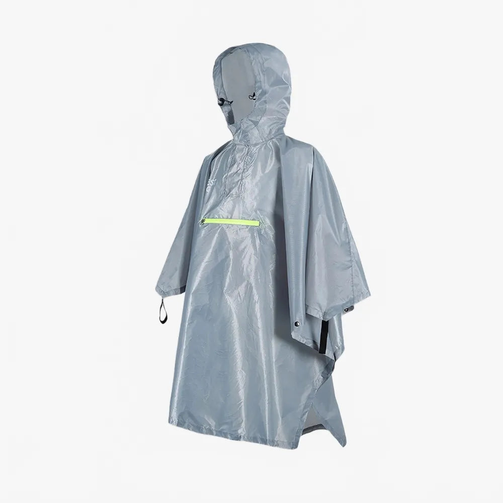 Poncho imperméable randonnée gris pour toutes saisons-Poncho Passion