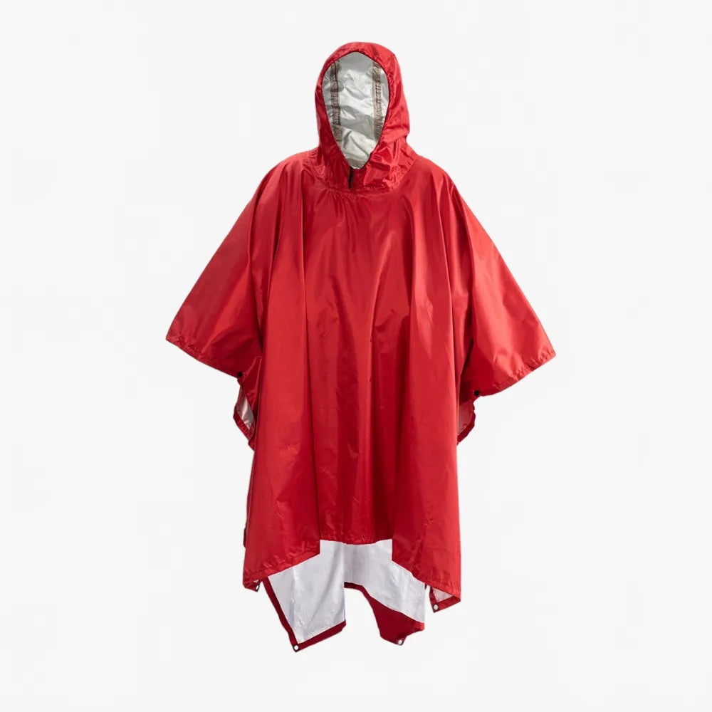Poncho imperméable rouge pour adulte-Poncho Passion