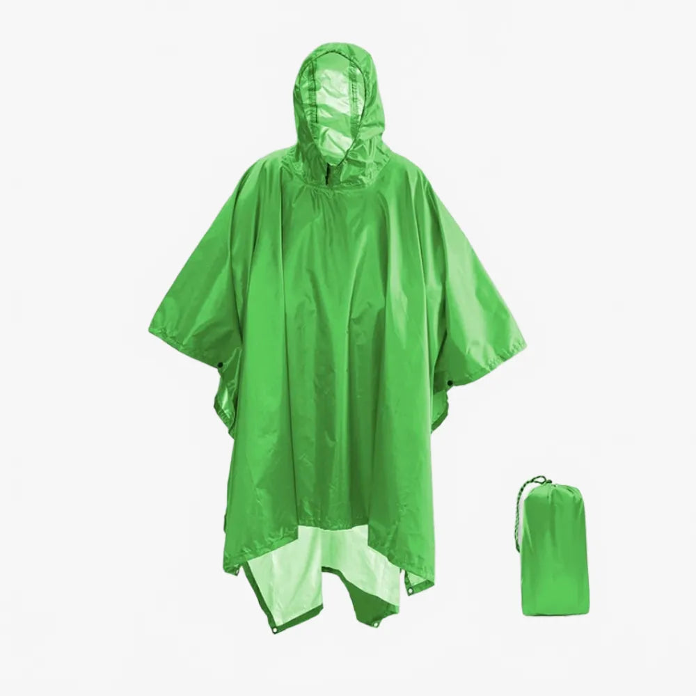 Poncho imperméable vert pomme pour randonnée-Poncho Passion