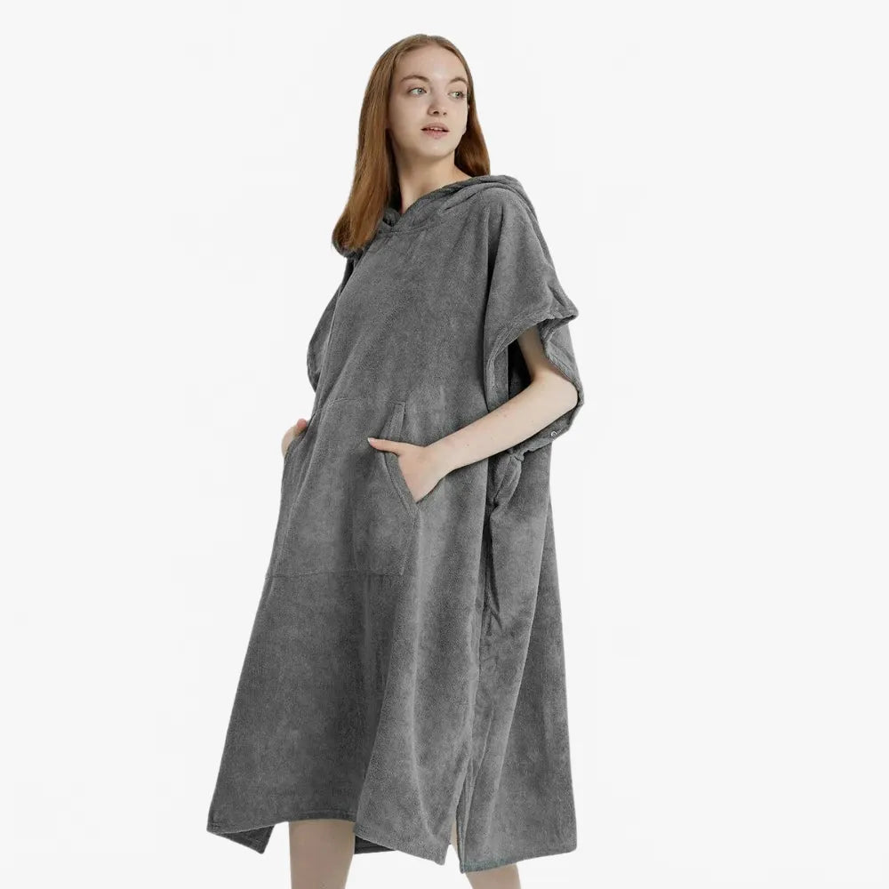 Poncho léger et absorbant pour femme-Poncho Passion