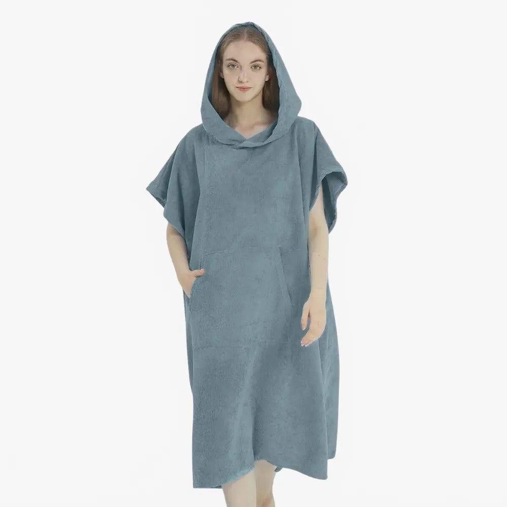 Poncho léger et absorbant pour femme-Poncho Passion