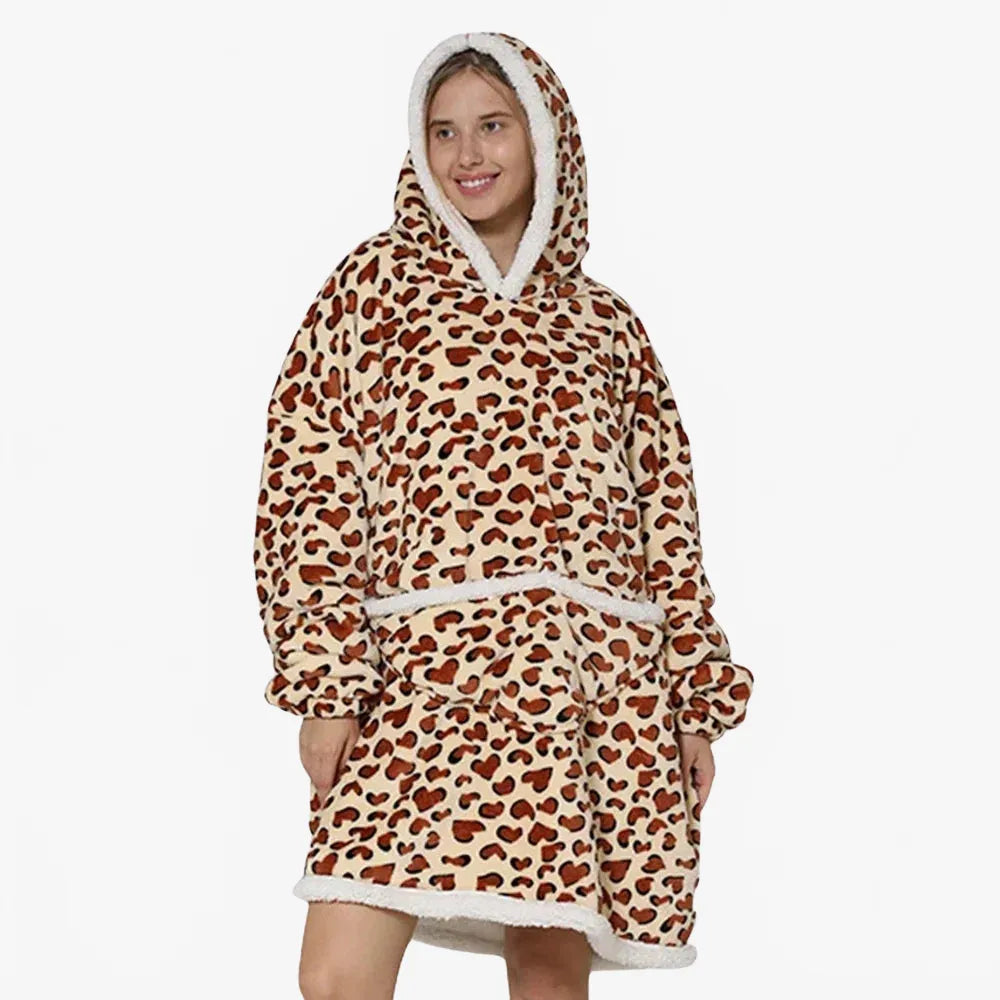 Poncho léopard élégant et tendance pour toutes saisons-Poncho Passion