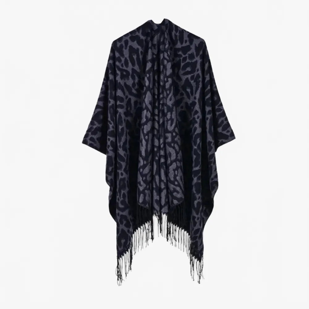 Poncho léopard élégant pour femme chic et tendance-Poncho Passion