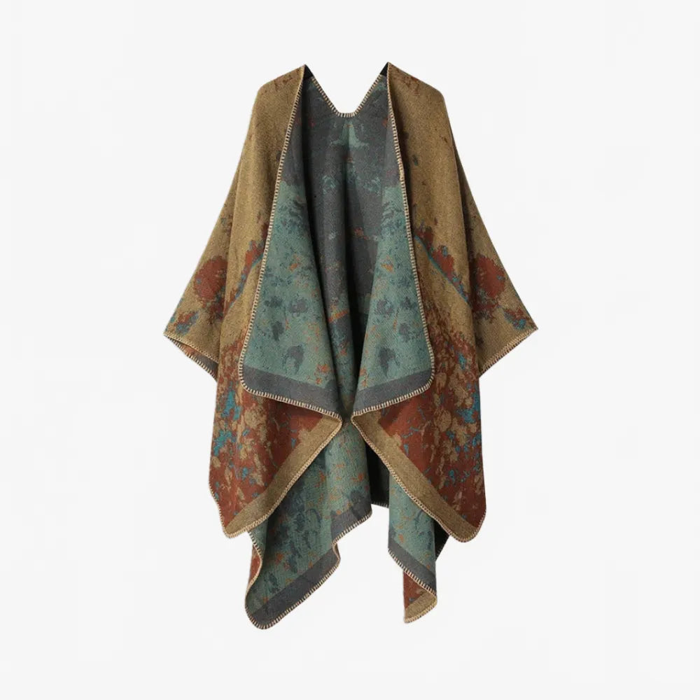 Poncho long élégant pour femme automne hiver-Poncho Passion