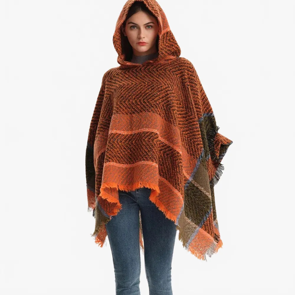 Poncho lumineux pour femme automne hiver-Poncho Passion