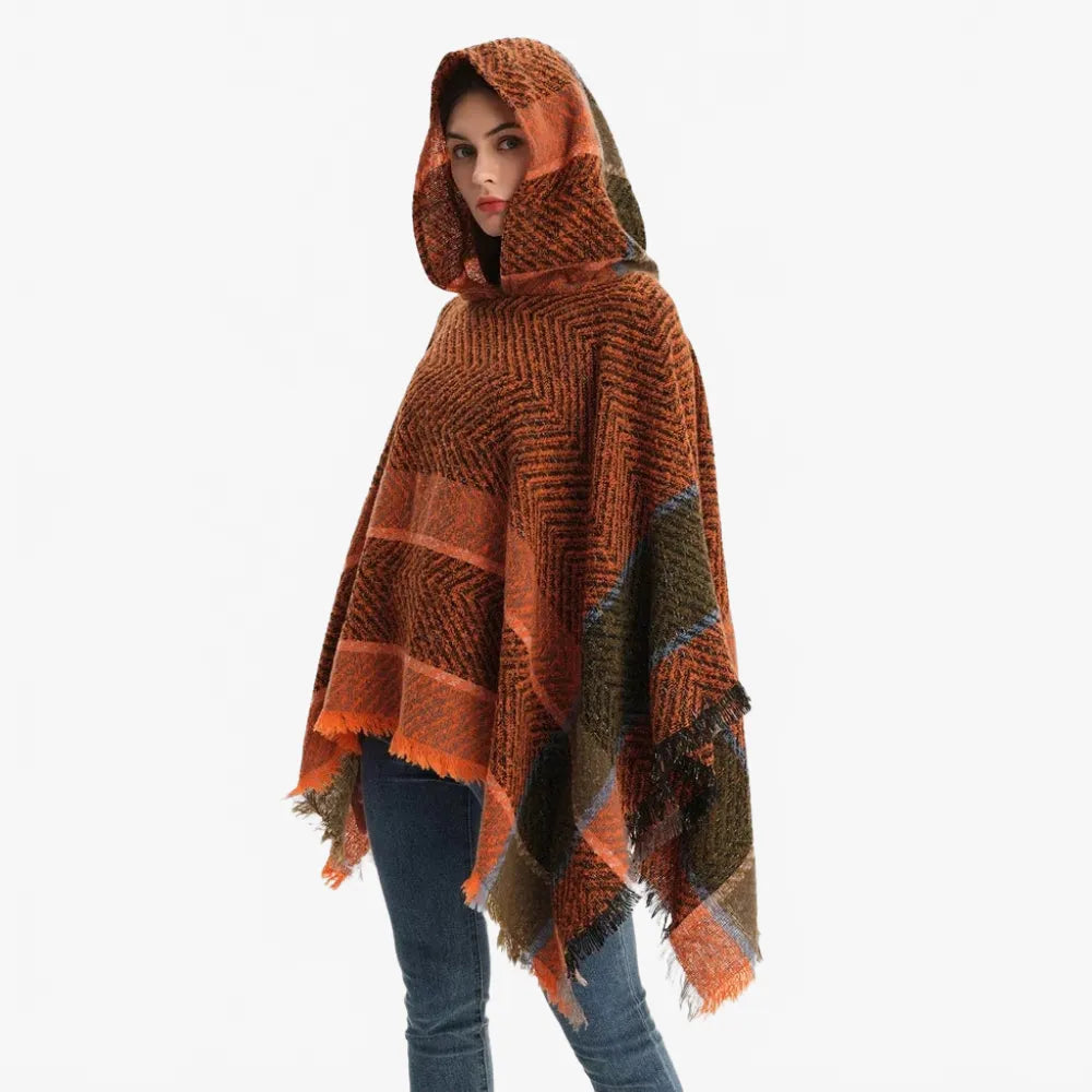 Poncho lumineux pour femme automne hiver-Poncho Passion