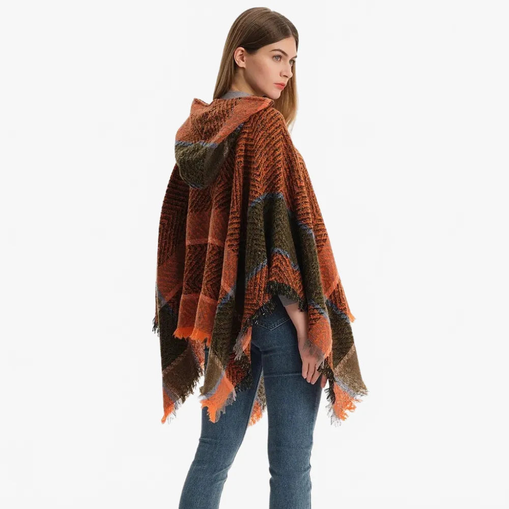 Poncho lumineux pour femme automne hiver-Poncho Passion