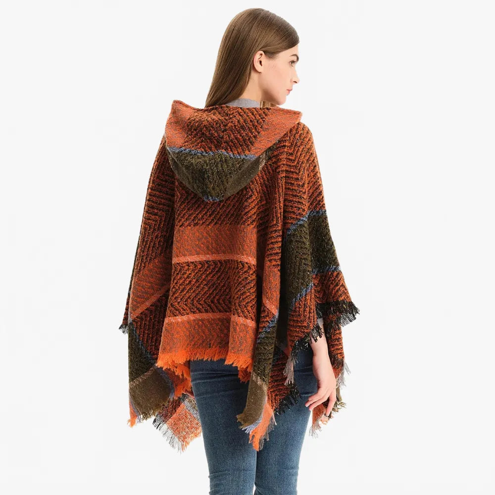 Poncho lumineux pour femme automne hiver-Poncho Passion