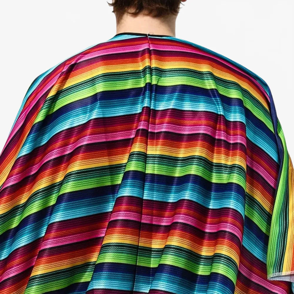 Poncho mexicain à franges coloré pour toutes saisons-Poncho Passion