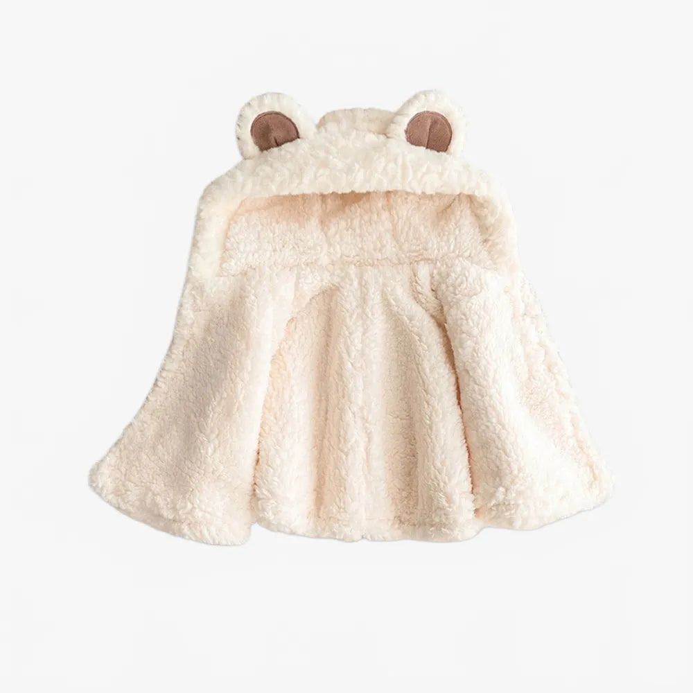 Poncho mignon ourson pour bébé hiver douillet-Poncho Passion
