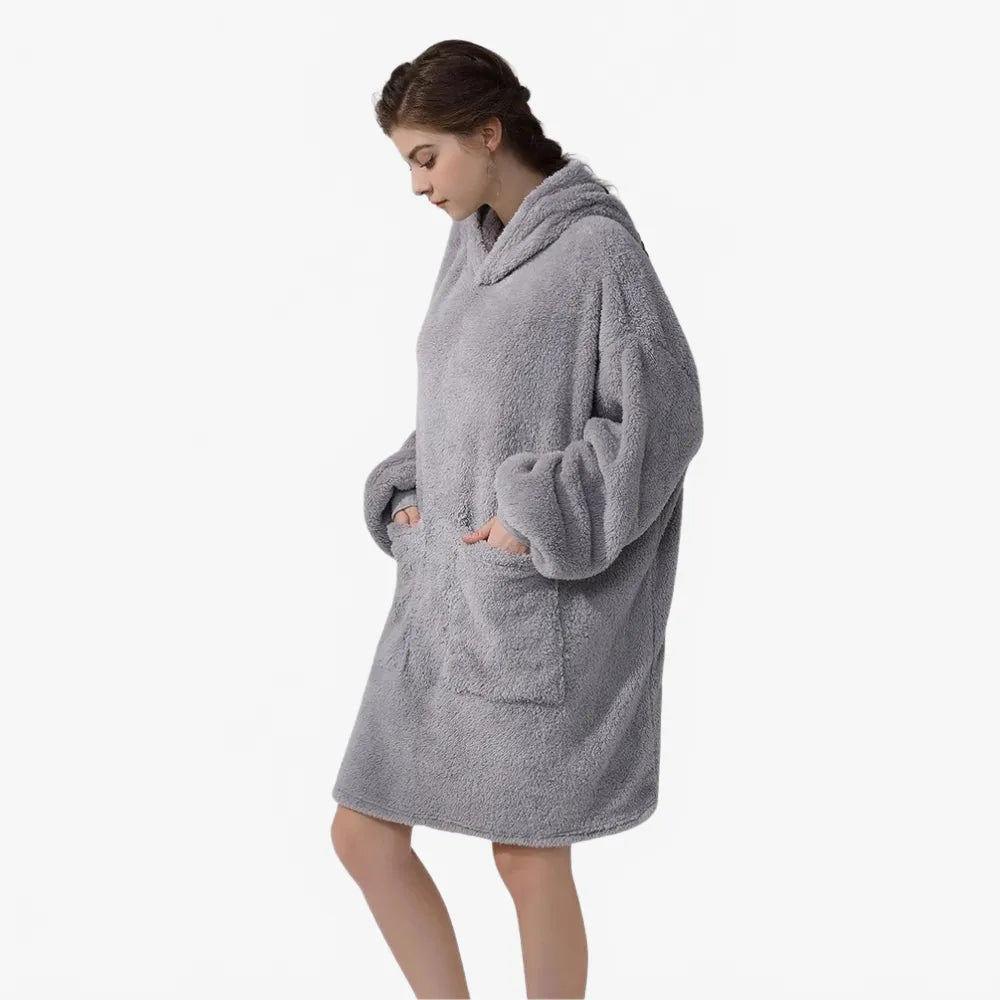 Poncho plaid confortable pour femme-Poncho Passion