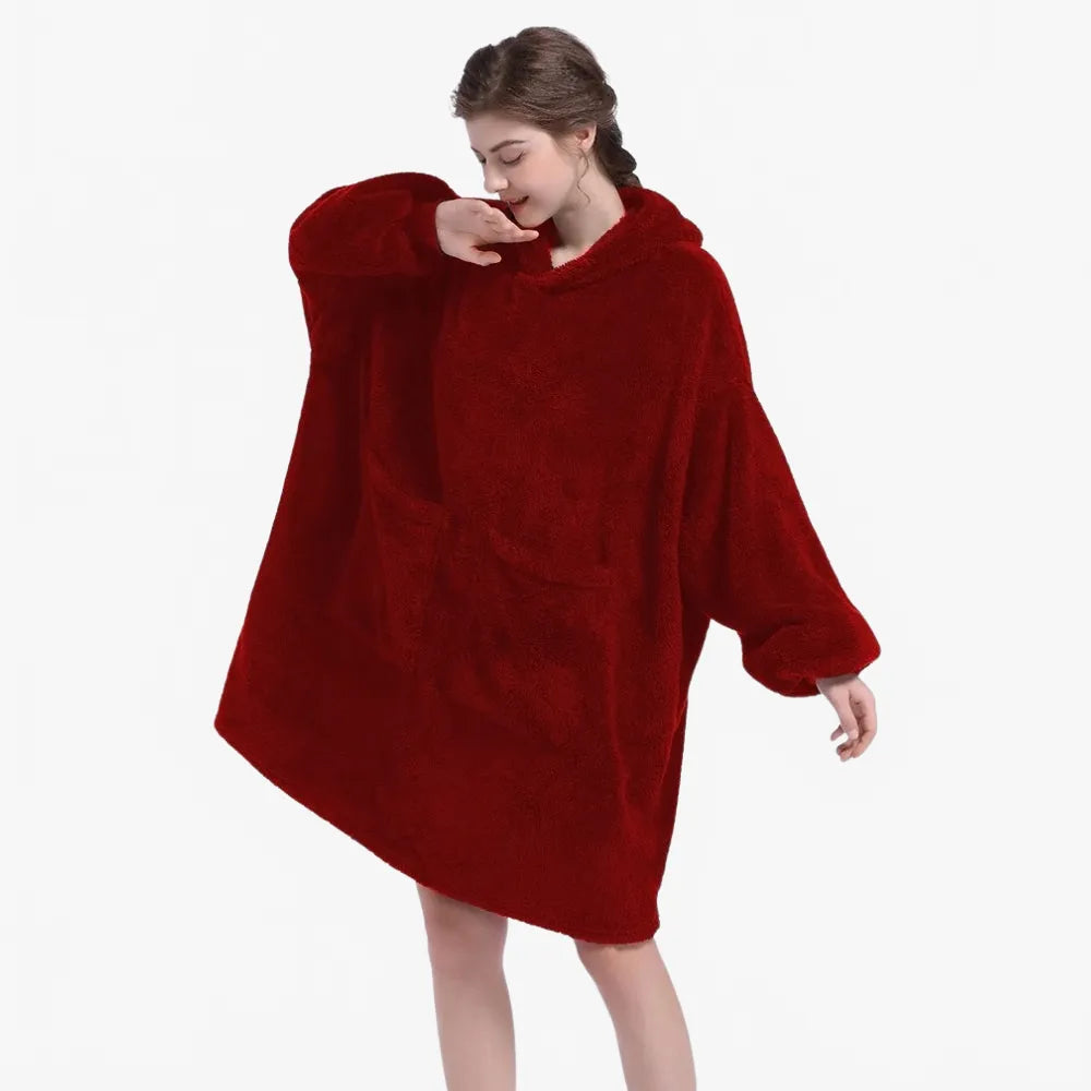 Poncho plaid confortable pour femme-Poncho Passion
