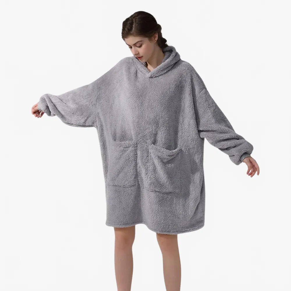 Poncho plaid confortable pour femme-Poncho Passion