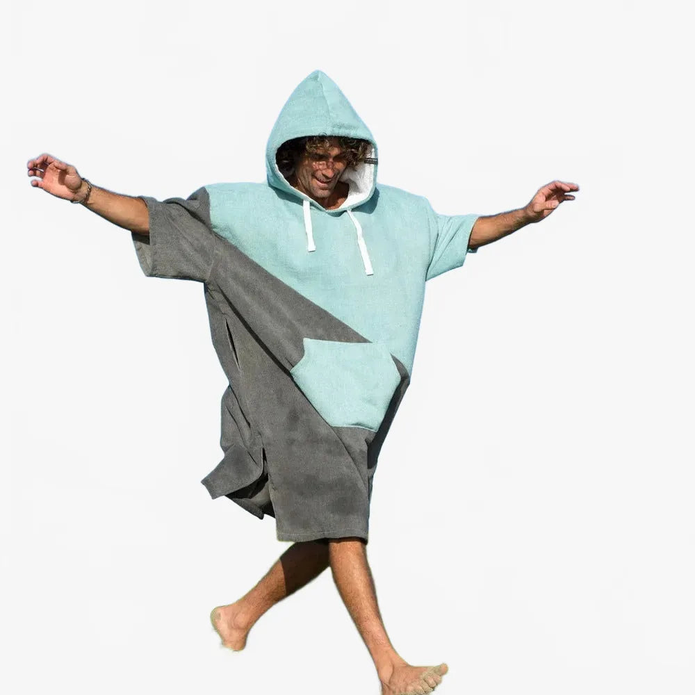 Poncho serviette absorbante unisexe pour la plage-Poncho Passion