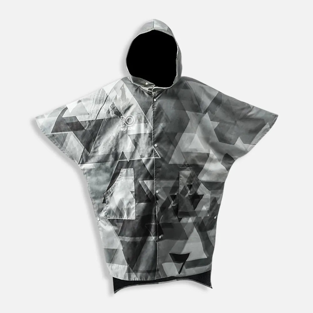 Poncho surf d'hiver chaud pour passionnés de glisse-Poncho Passion