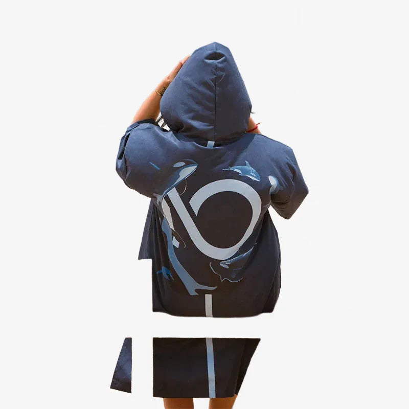 Poncho surf manches longues pour plage et détente-Poncho Passion