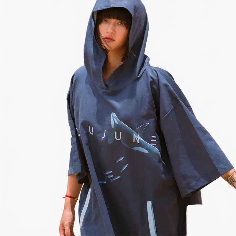 Poncho surf manches longues pour plage et détente-Poncho Passion