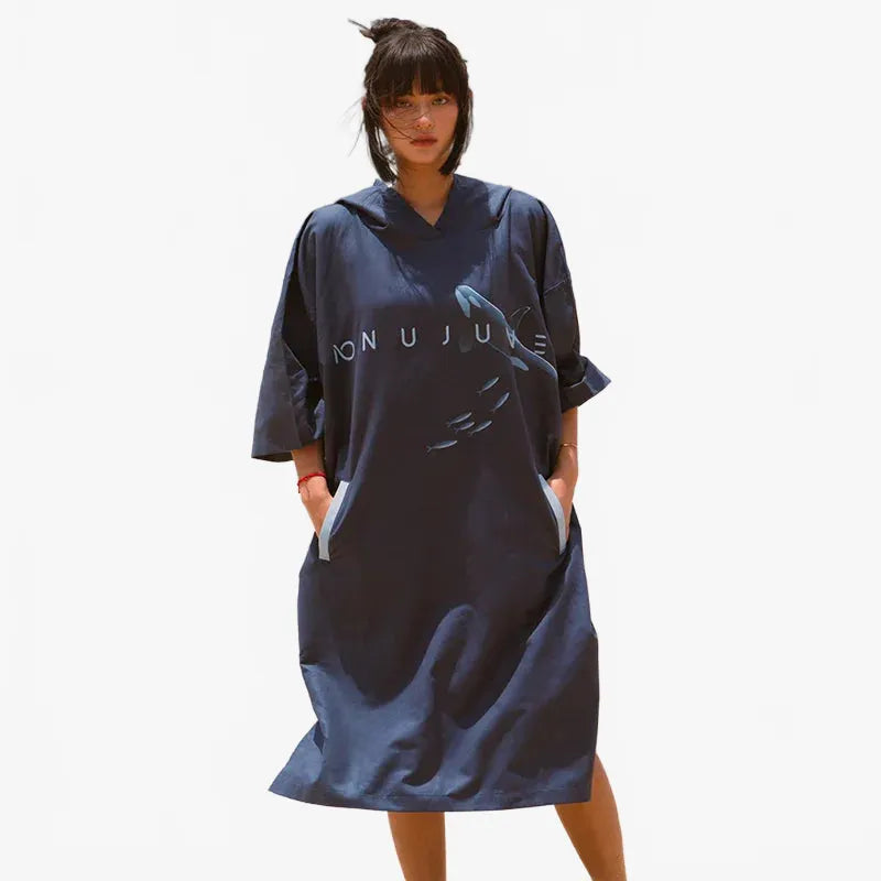 Poncho surf manches longues pour plage et détente-Poncho Passion