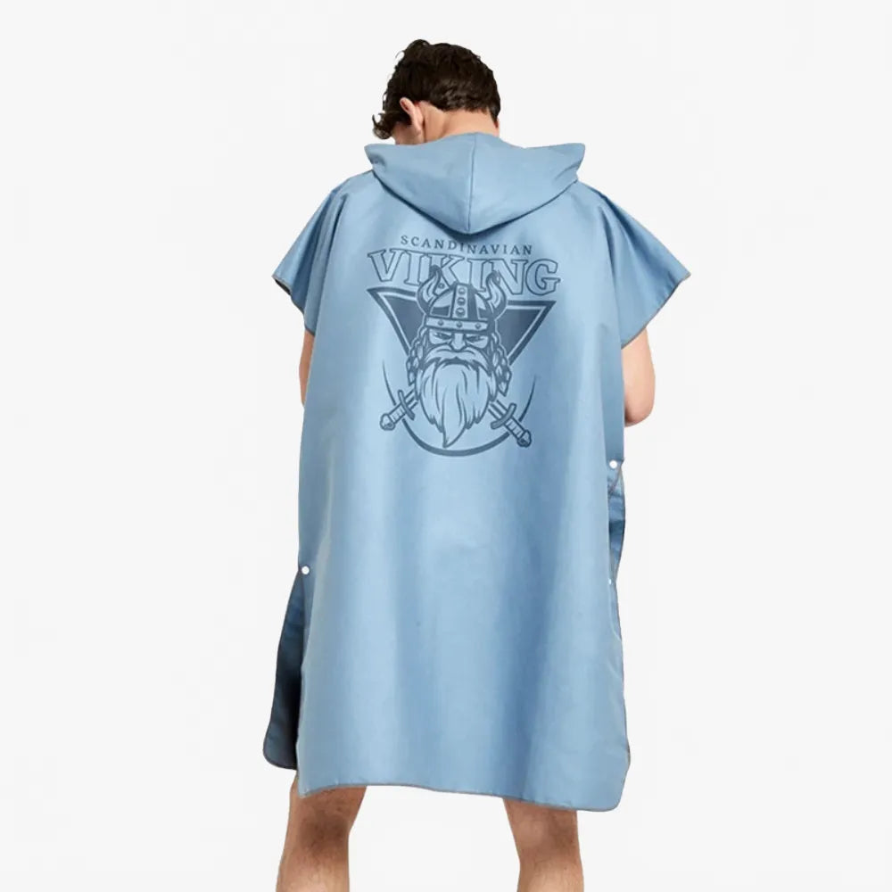 Poncho surf viking pour passionnés de glisse-Poncho Passion