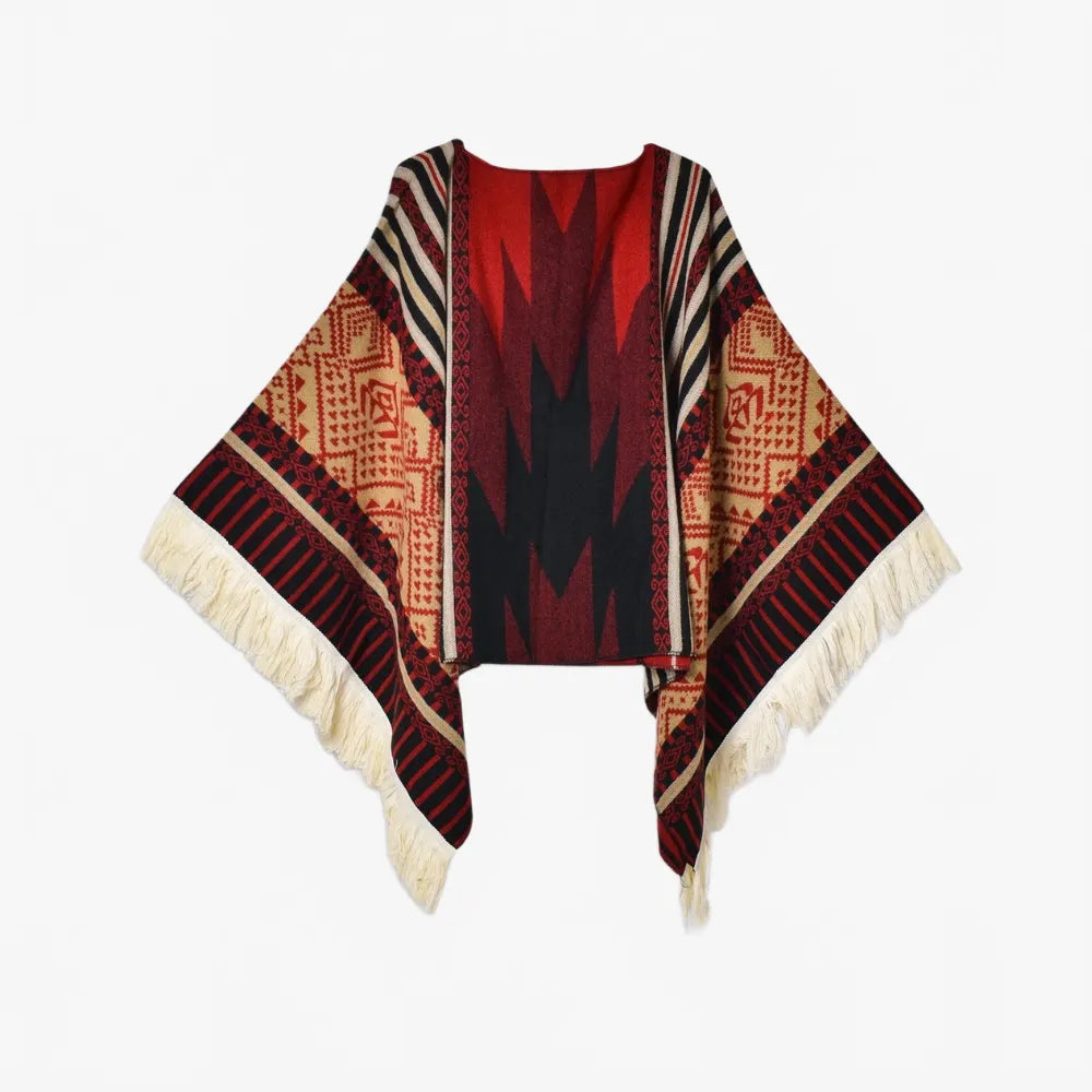 Poncho traditionnel péruvien coloré pour l'hiver-Poncho Passion
