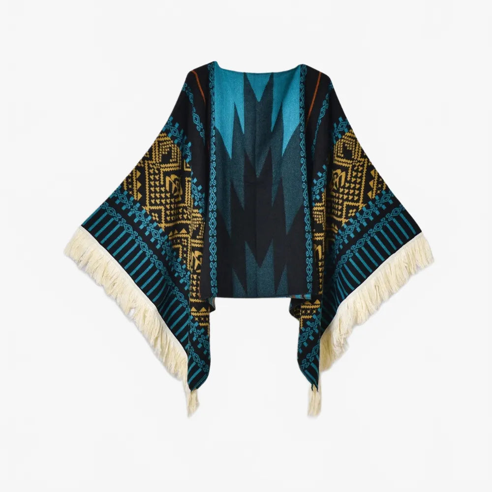 Poncho traditionnel péruvien coloré pour l'hiver-Poncho Passion