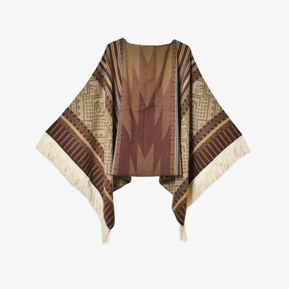 Poncho traditionnel péruvien coloré pour l'hiver-Poncho Passion