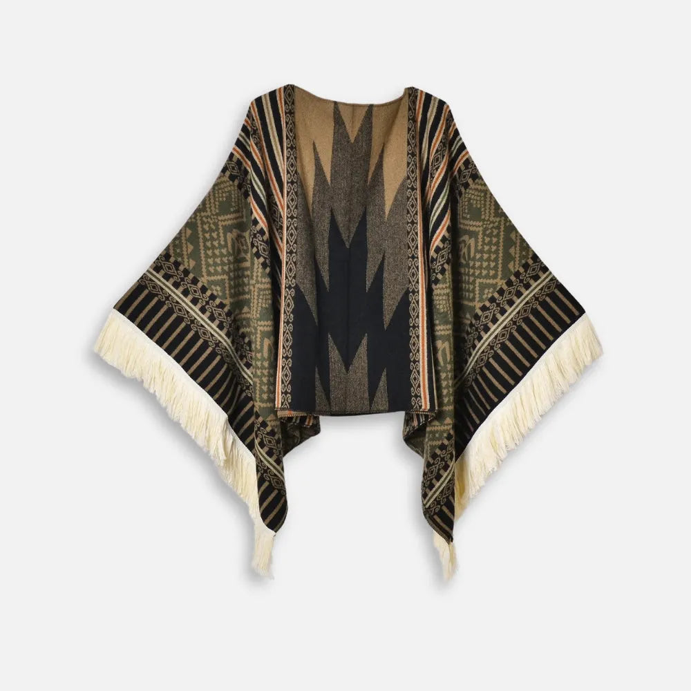 Poncho traditionnel péruvien coloré pour l'hiver-Poncho Passion